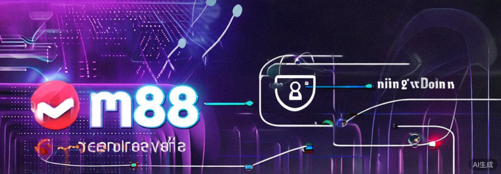 Animasi yang menunjukkan proses redirect atau pengalihan dari link alternatif M88 Asia menuju halaman login yang aman