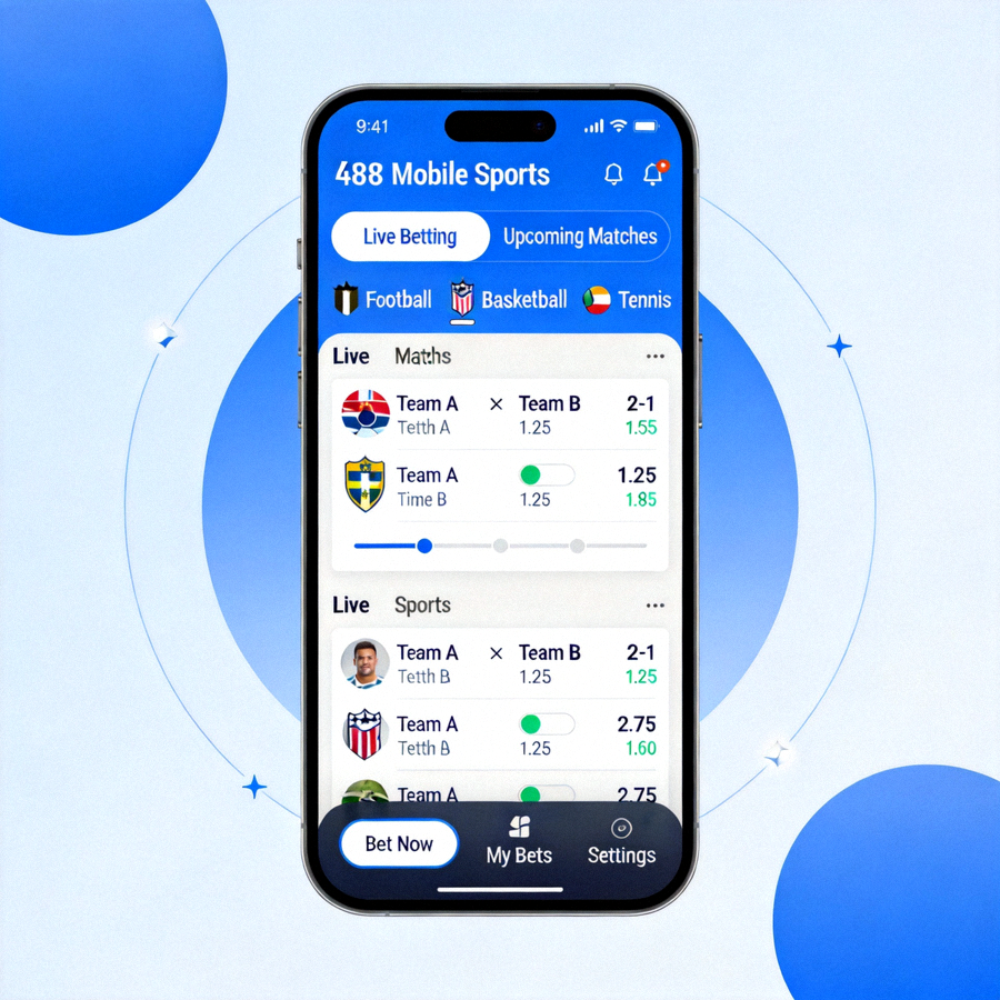 Antarmuka taruhan langsung M88 Mobile Sports dengan update odds real-time